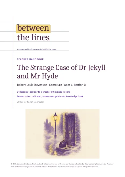 Cover of the Jekyll and Hyde scheme of learning handbook