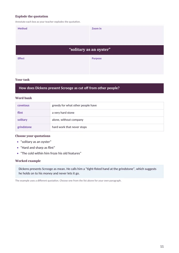The Lesson 3 task page in the Securing student pack