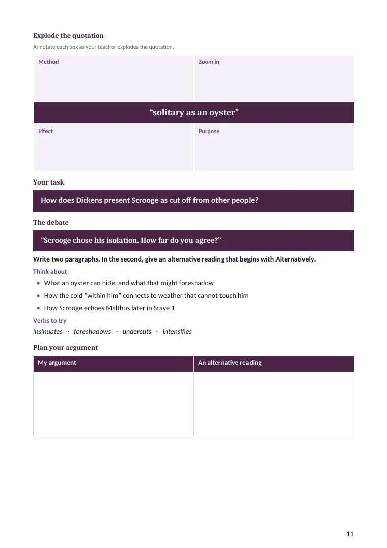 The Lesson 3 task page in the Soaring student pack